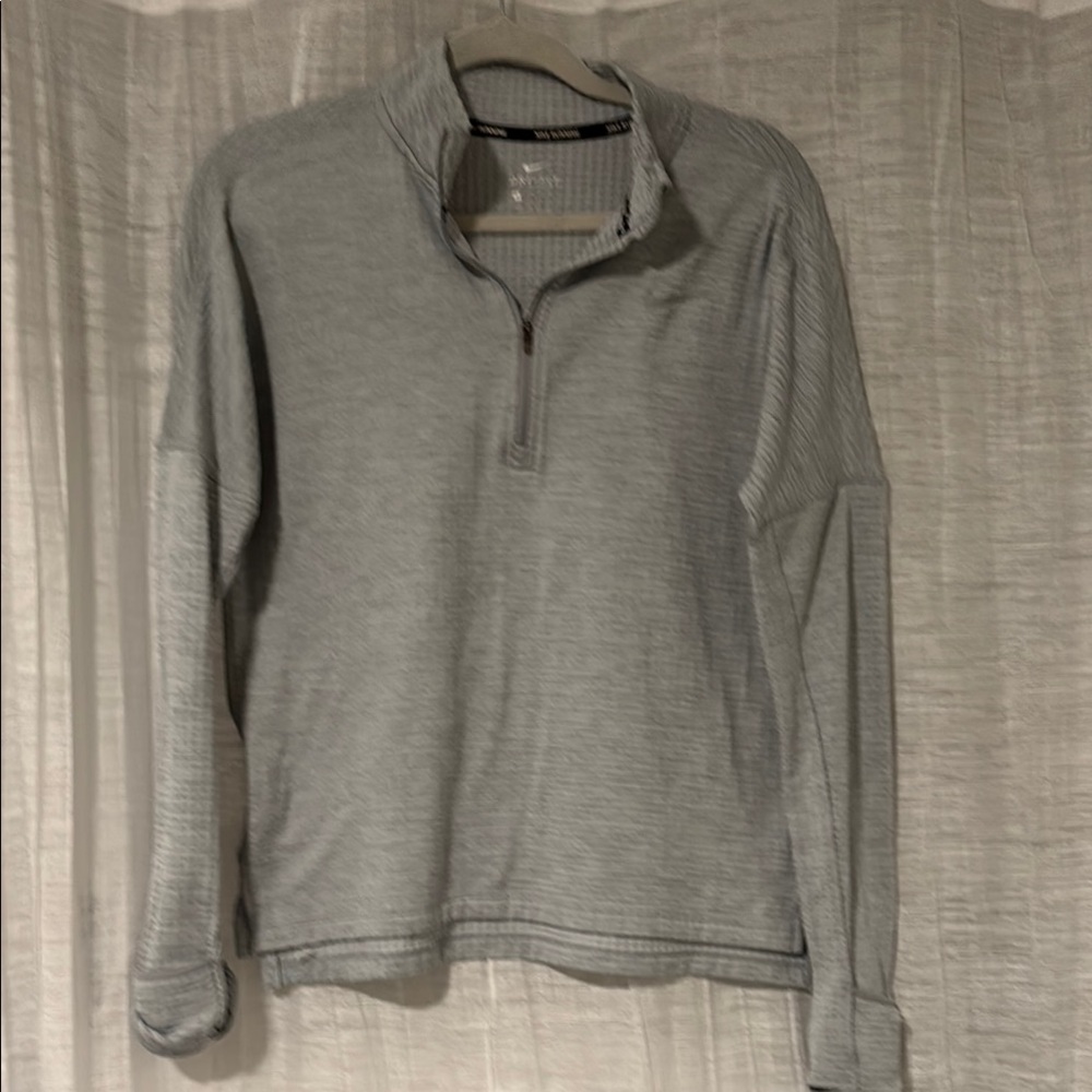 Nike Running Dri-Fit Women’s Light Gray Quarter Zip